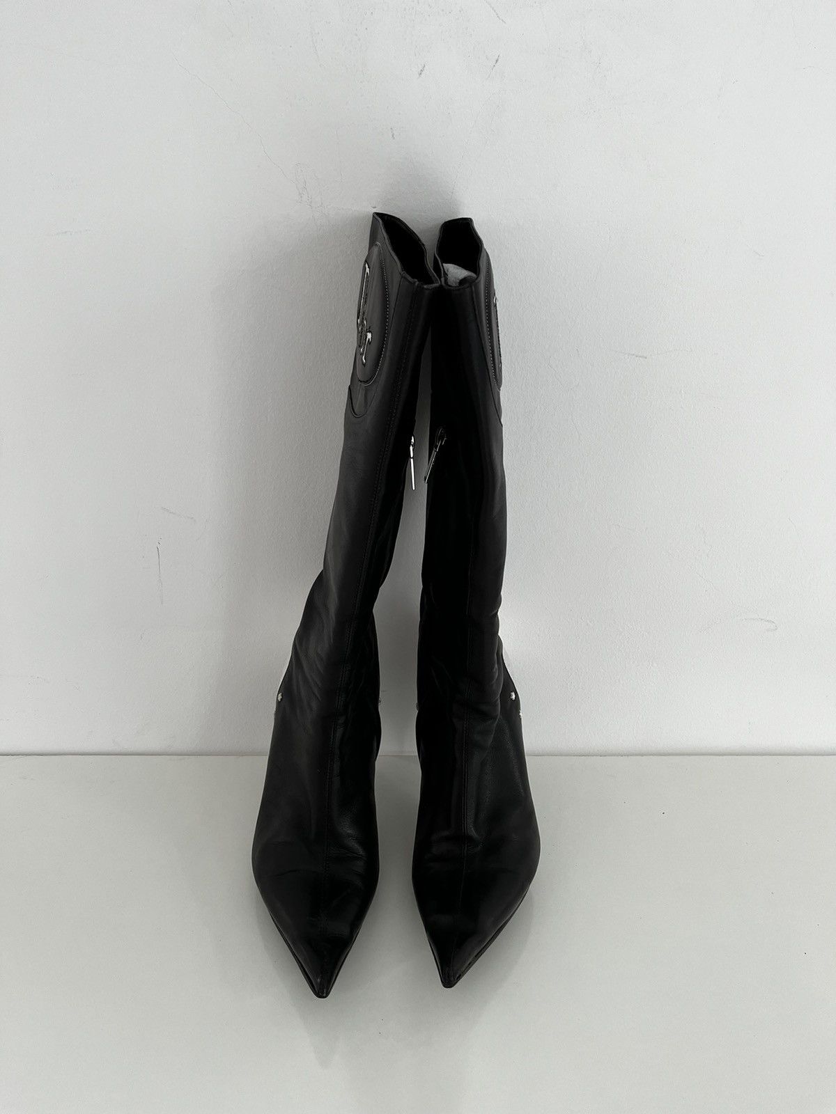 Dior DIOR GALLIANO '01 Moto Boots Size US 5.5 / IT 35.5 - 3 Thumbnail