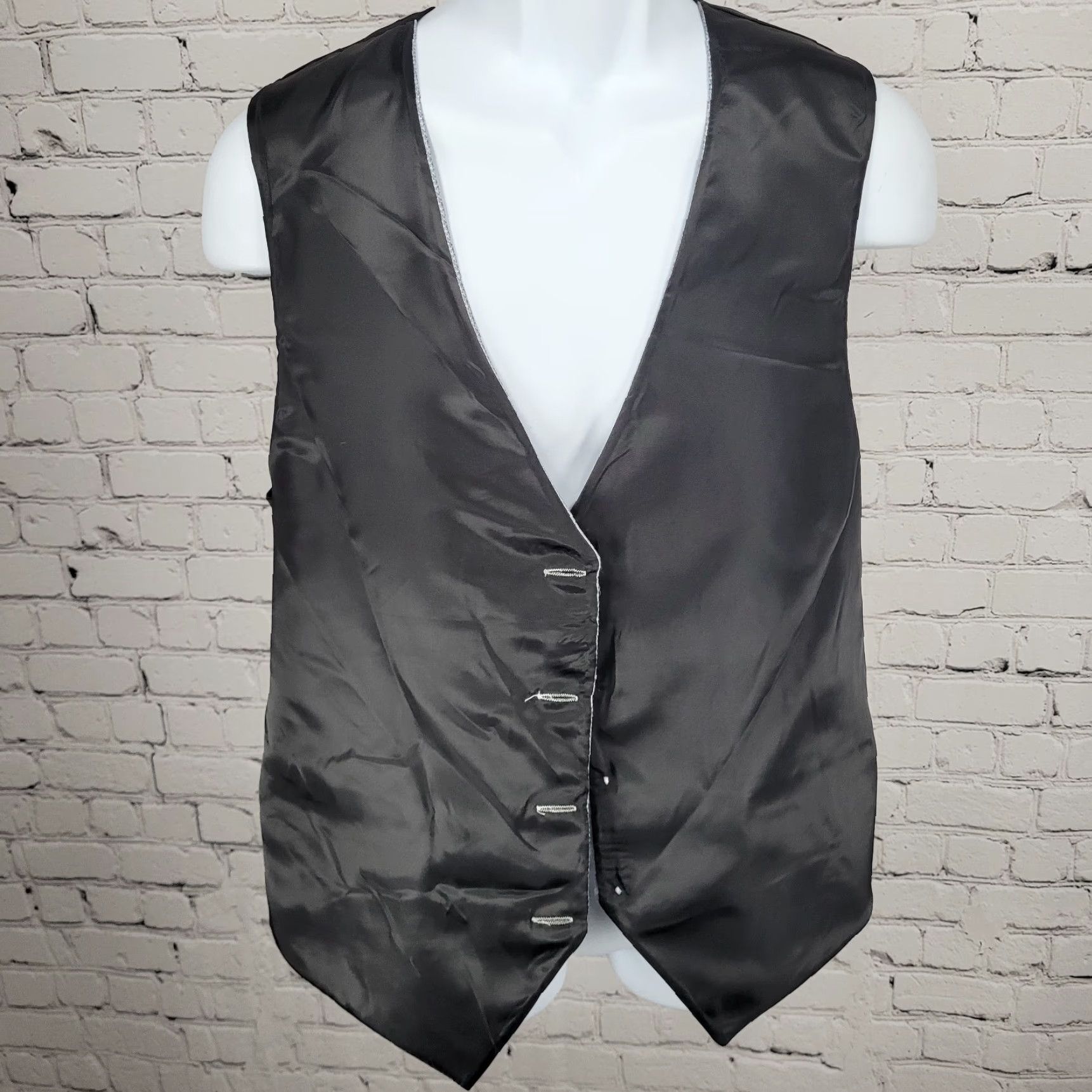 Calvin Klein Calvin Klein Grey Silver Buttoned Lined Suit Vest Waistcoat Medium M Size US M / EU 48-50 / 2 - 5 Thumbnail