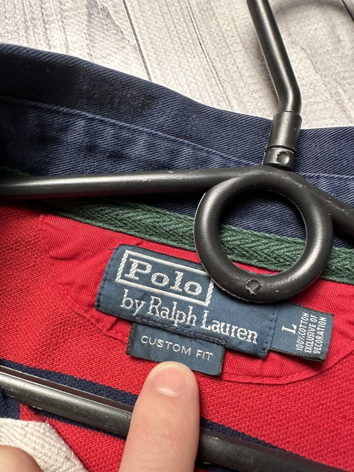 Polo Ralph Lauren × Vintage Vintage polo Ralph Lauren rugby jersey striped red size L Size US L / EU 52-54 / 3 - 4 Thumbnail