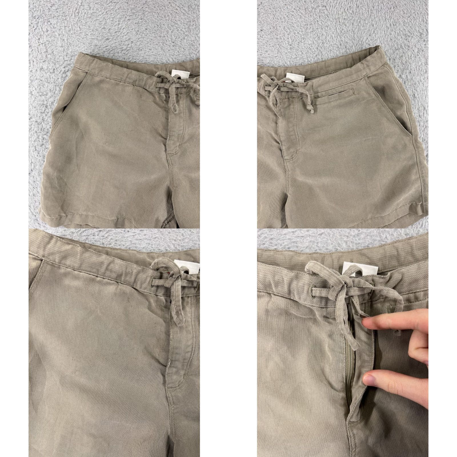 The North Face The North Face Shorts Women 6 Beige Drawstring Button Hiking Camping Boating Size 28" / US 6 / IT 42 - 8 Thumbnail