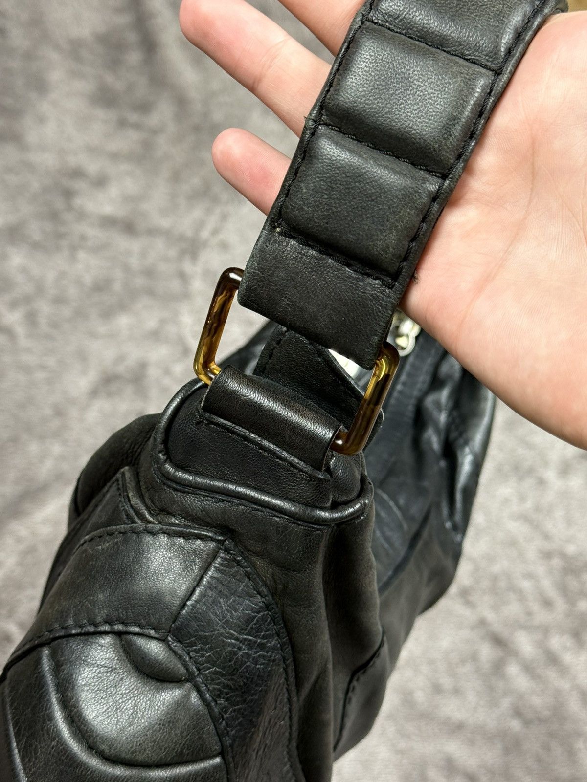 Diesel Vintage Diesel Black Leather Biker Shoulder Bag Size ONE SIZE - 12 Thumbnail