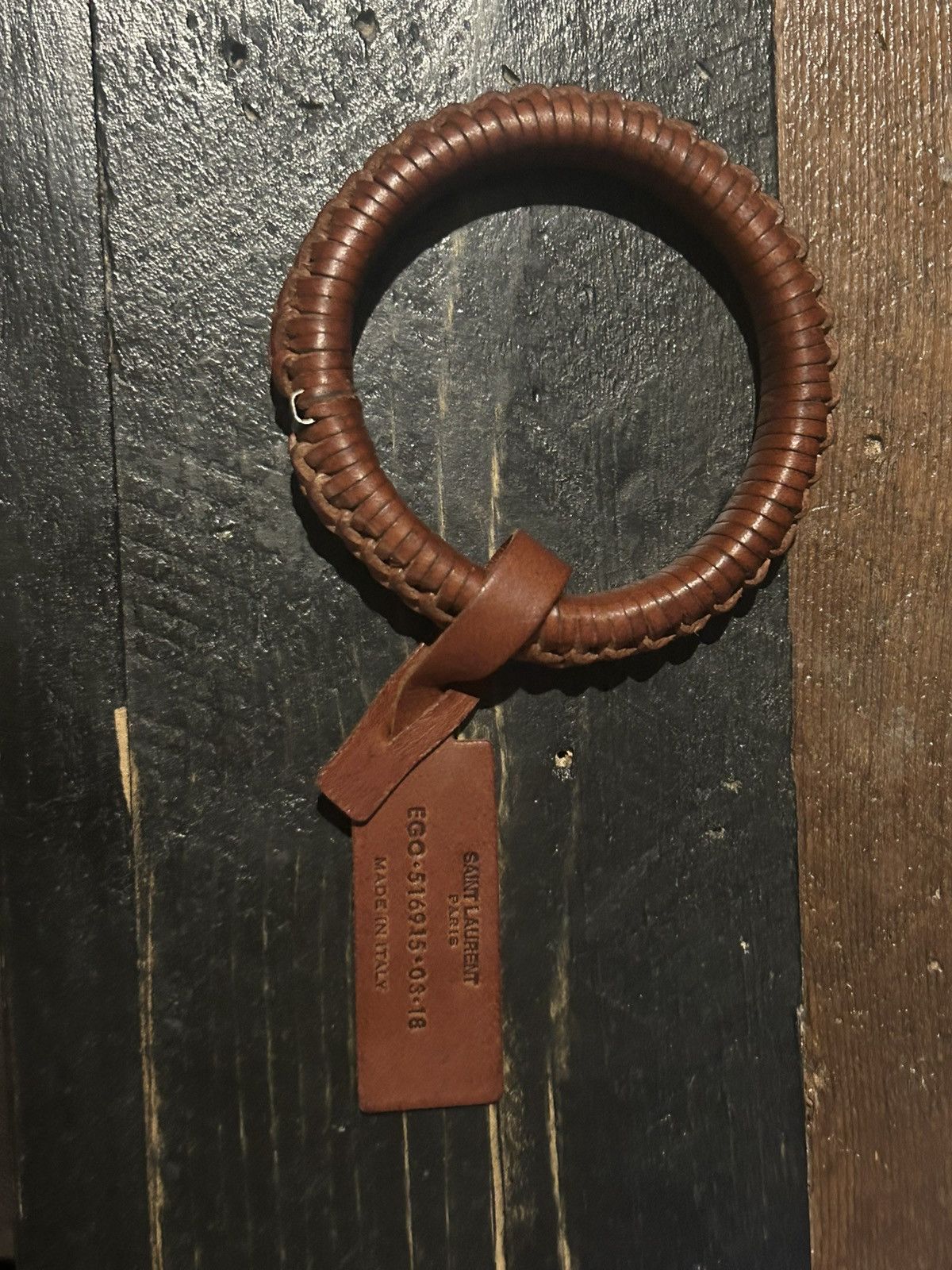 Yves Saint Laurent Yves Saint Laurent Leather bracelet Size ONE SIZE - 1 Thumbnail