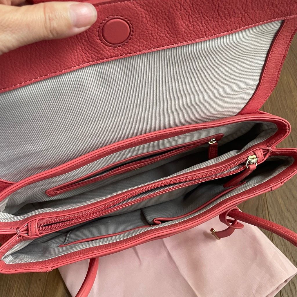 Other Radley London Pebble Leather Shoulder Bag Burnham Beeches Coral Pink Size ONE SIZE - 11 Thumbnail