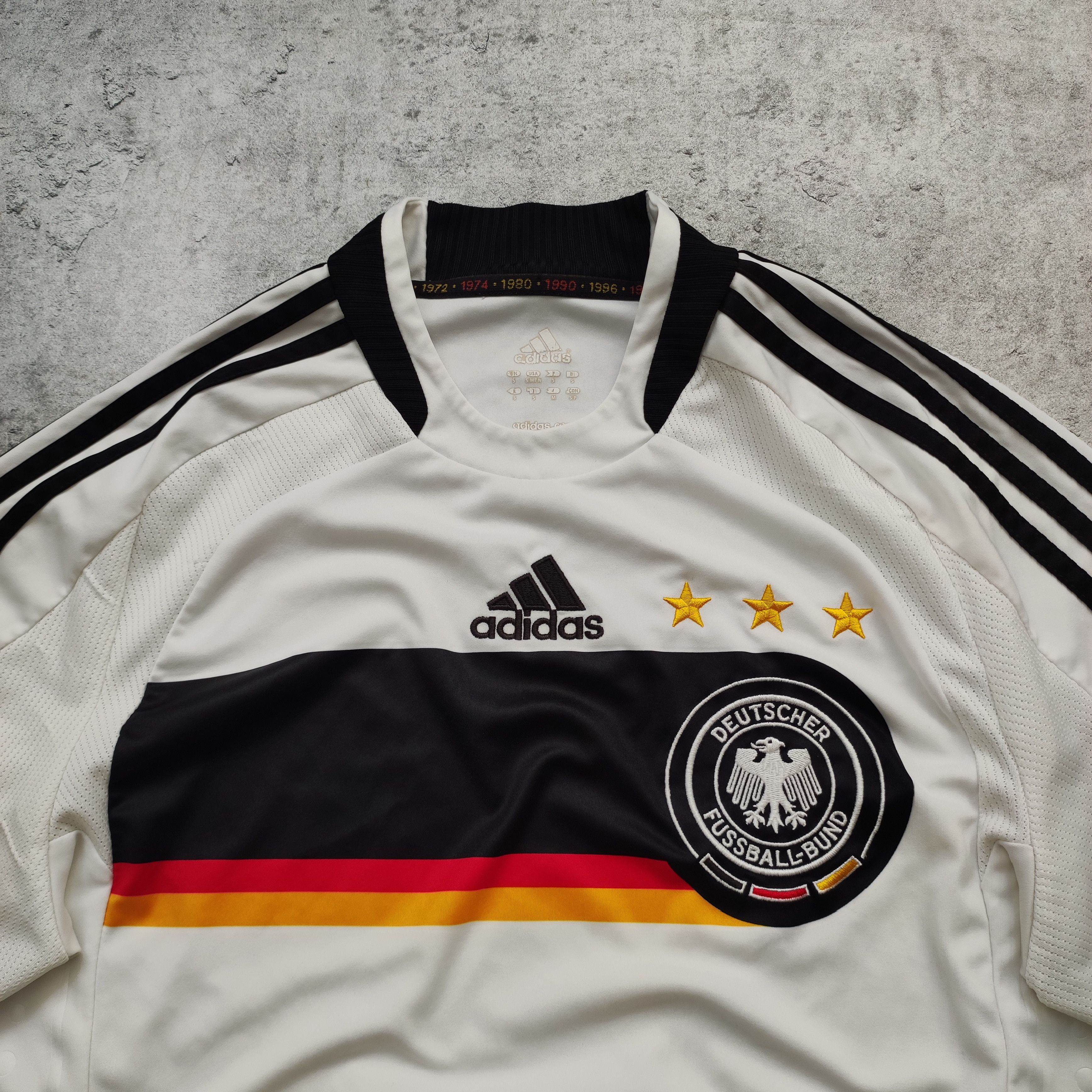 Vintage RARE Football 2008 Euro Germany Home Adidas Jersey Size US S / EU 44-46 / 1 - 4 Thumbnail
