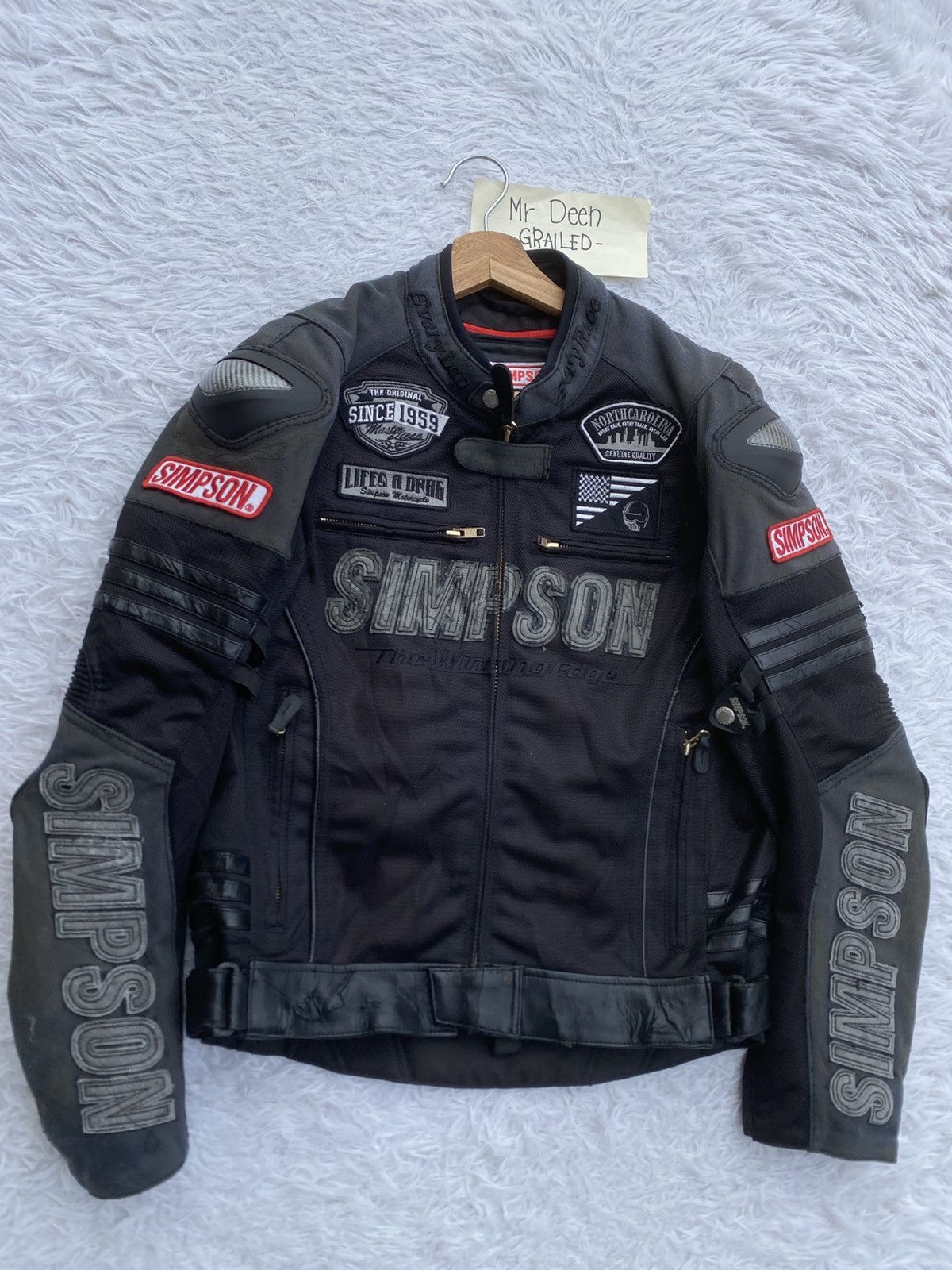 ICON Motorsports Rare Vintage Simpson Biker Racing Jacket Size US M / EU 48-50 / 2 - 6 Thumbnail