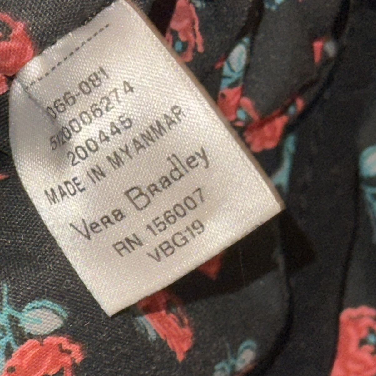 Vera Bradley Vera Bradley small quilted black tote bag Size ONE SIZE - 11 Thumbnail