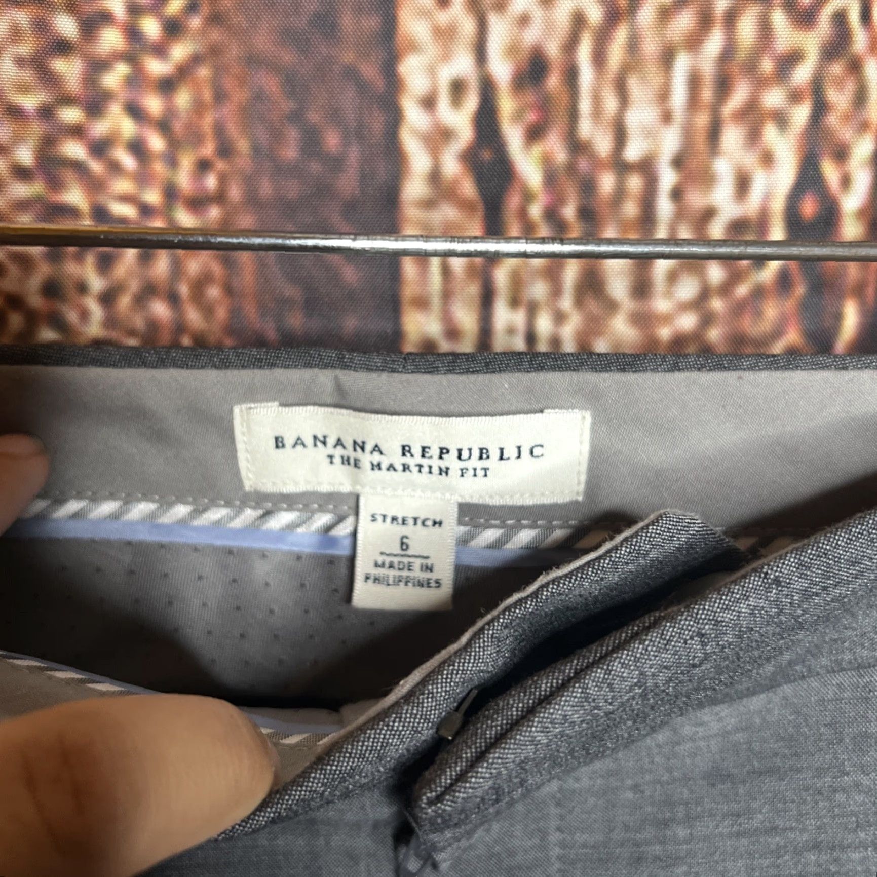 Banana Republic Banana Republic Pants Womens 6 Wool Wide-Leg Gray Casual Dress Pants Modern Classic Size 28" / US 6 / IT 42 - 2 Thumbnail