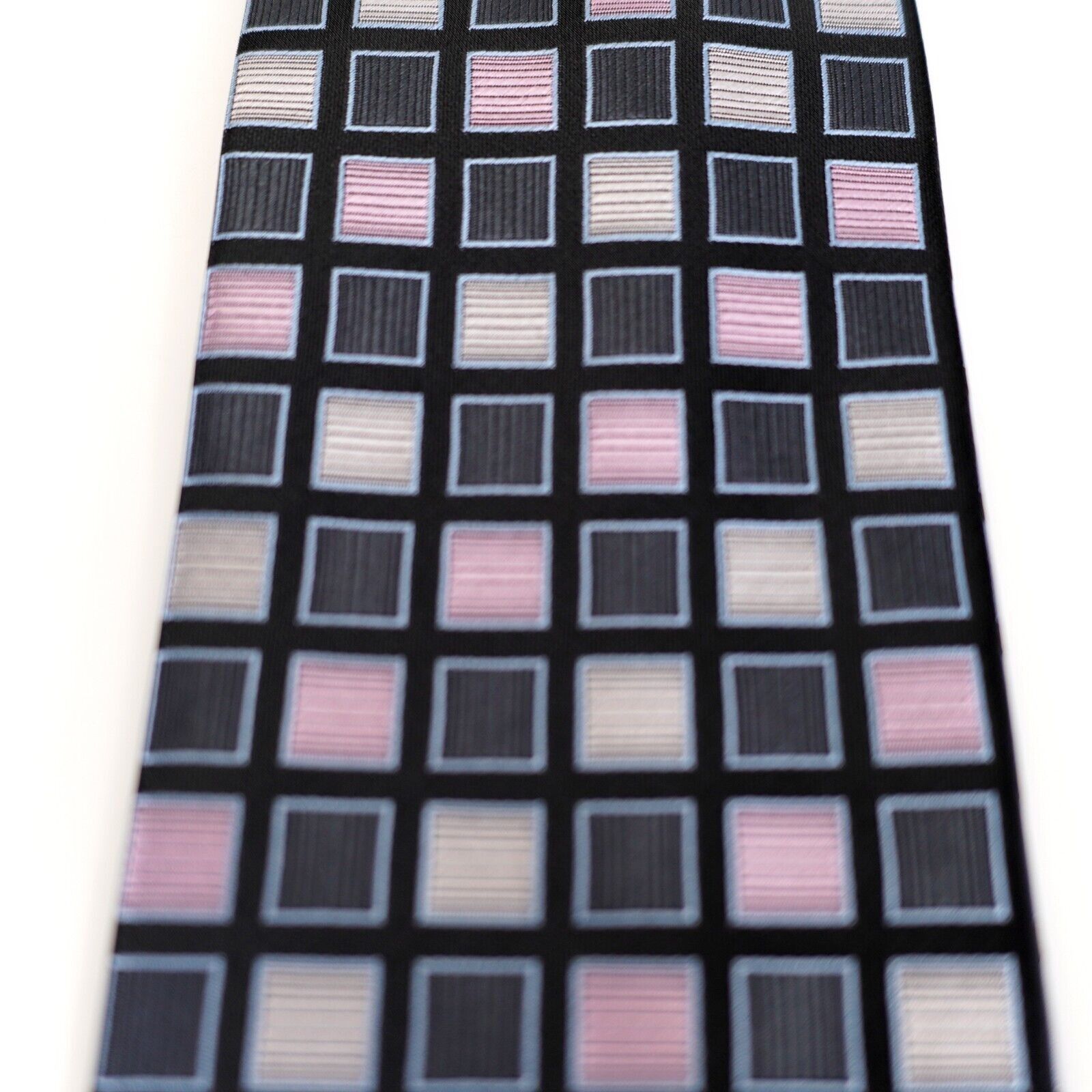 Bergamo New York Bergamo New York Black Pink White Check Ribbed Woven Polyest Size ONE SIZE - 2 Thumbnail
