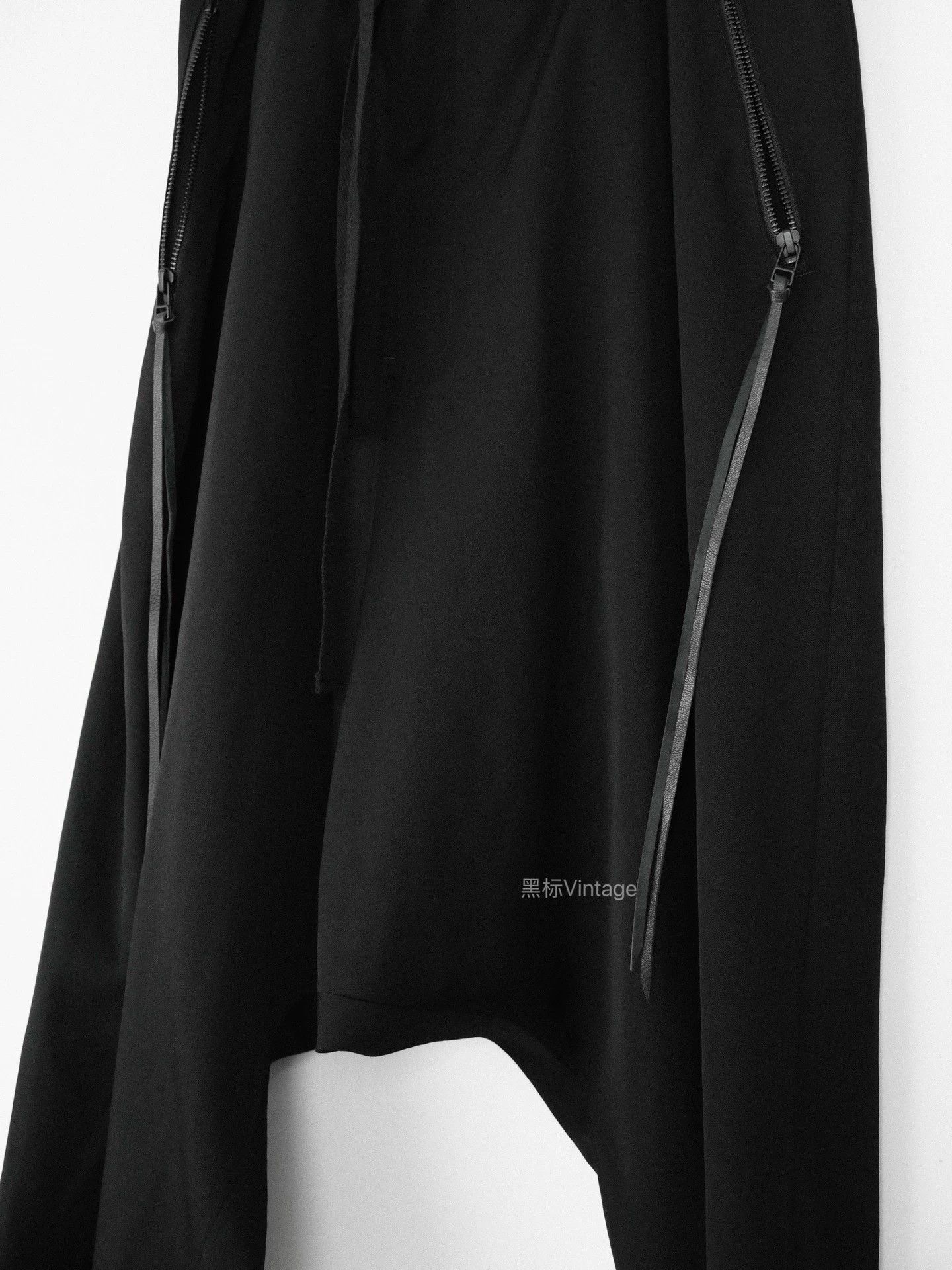 Yohji Yamamoto Yohji Yamamoto 20AW Asym Leather Cord Wide-Leg Pants Size US 30 / EU 46 - 6 Thumbnail
