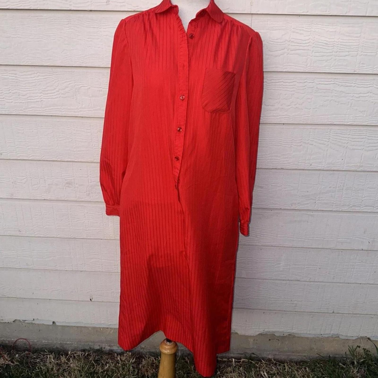 Other Vintage Schrader Sport NY Shift Dress Red womens Small. Size S / US 4 / IT 40 - 1 Thumbnail
