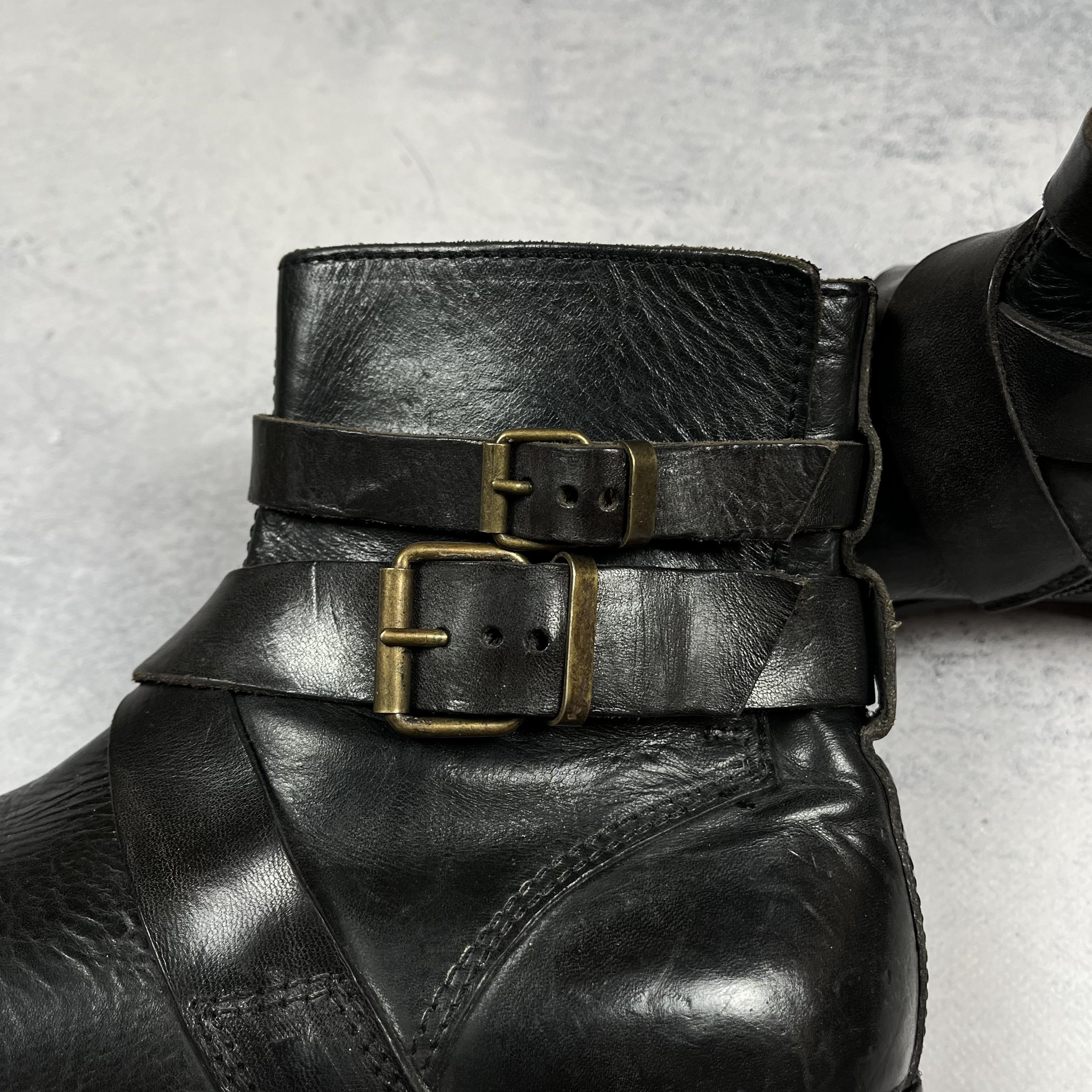 MoMA Ladies MoMA Avant-Garde Black Leather Chelsea Boots Size US 7 / IT 37 - 8 Thumbnail