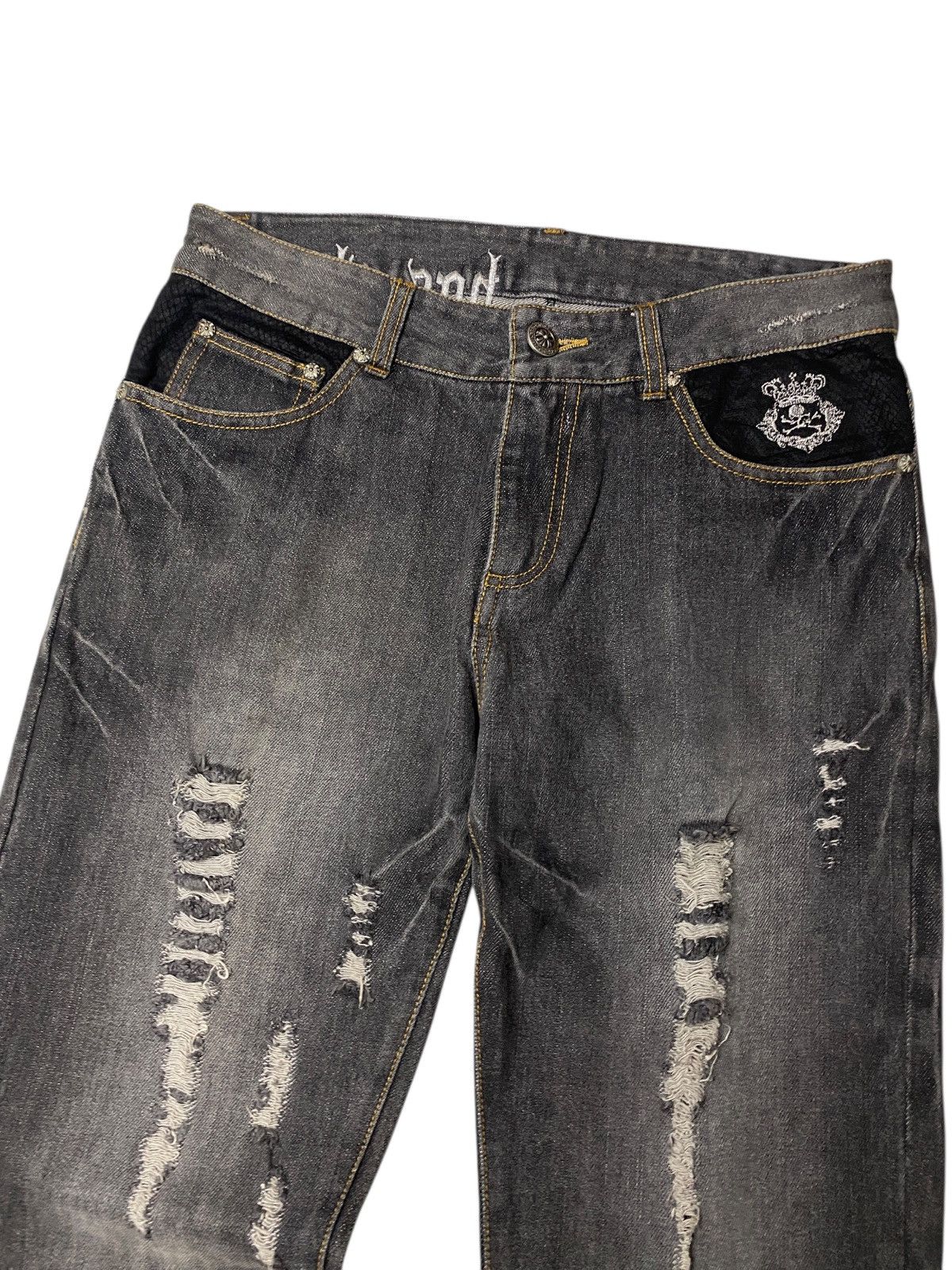If Six Was Nine Bernings Sho Clawmark Tribal Flared Jeans Size US 28 / EU 44 - 5 Thumbnail