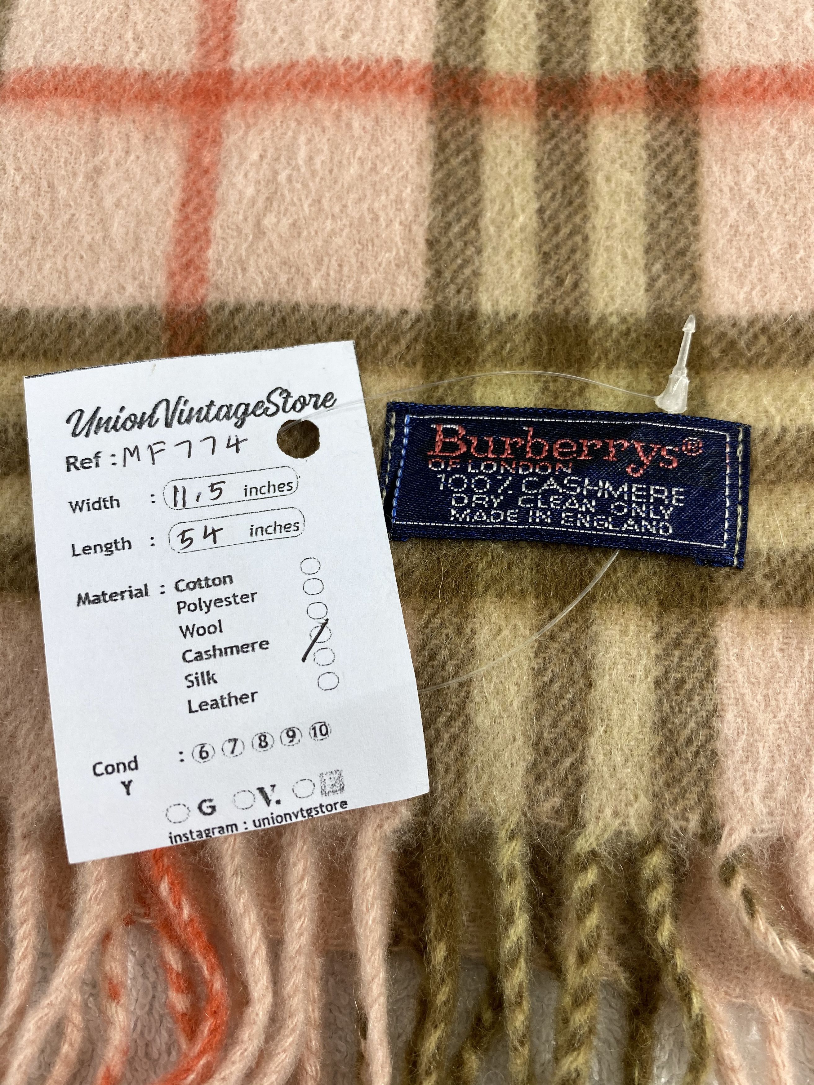 Burberry Vintage Burberry Scarf/Muffler/Neckwear MF774 Size ONE SIZE - 4 Thumbnail