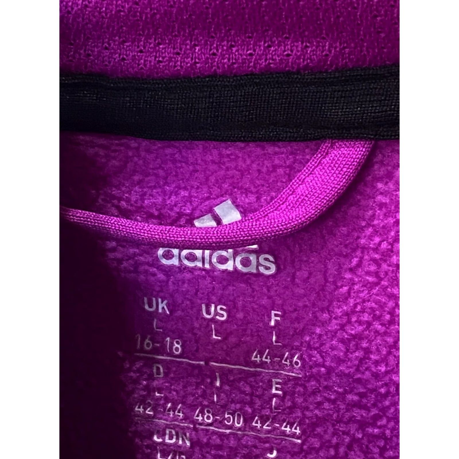 Adidas WOMENS Adidas Purple Hoody SWEATER Large L 16 18 Size L / US 10 / IT 46 - 6 Thumbnail