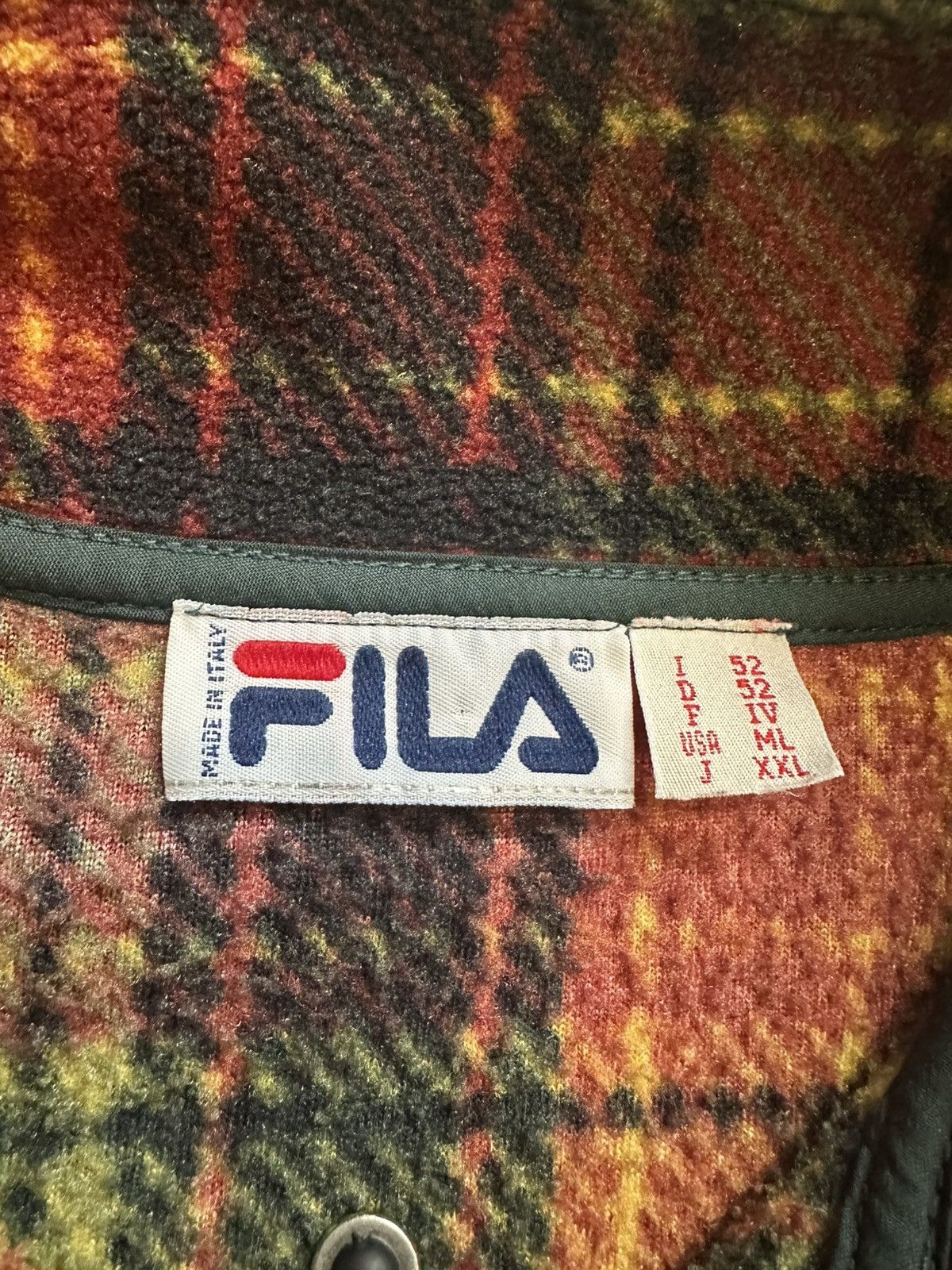 Fila × Vintage Vintage 80s Fila quarter zip jacket Size US L / EU 52-54 / 3 - 4 Thumbnail