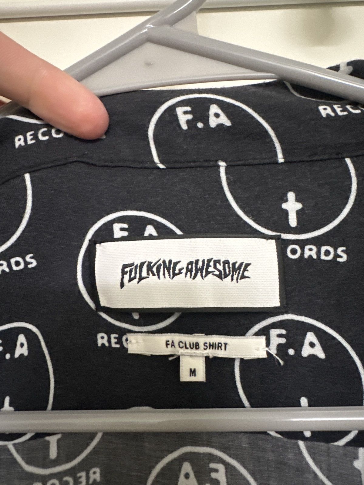Fucking Awesome Fucking Awesome FA Records Button Up Black M Size US M / EU 48-50 / 2 - 2 Thumbnail