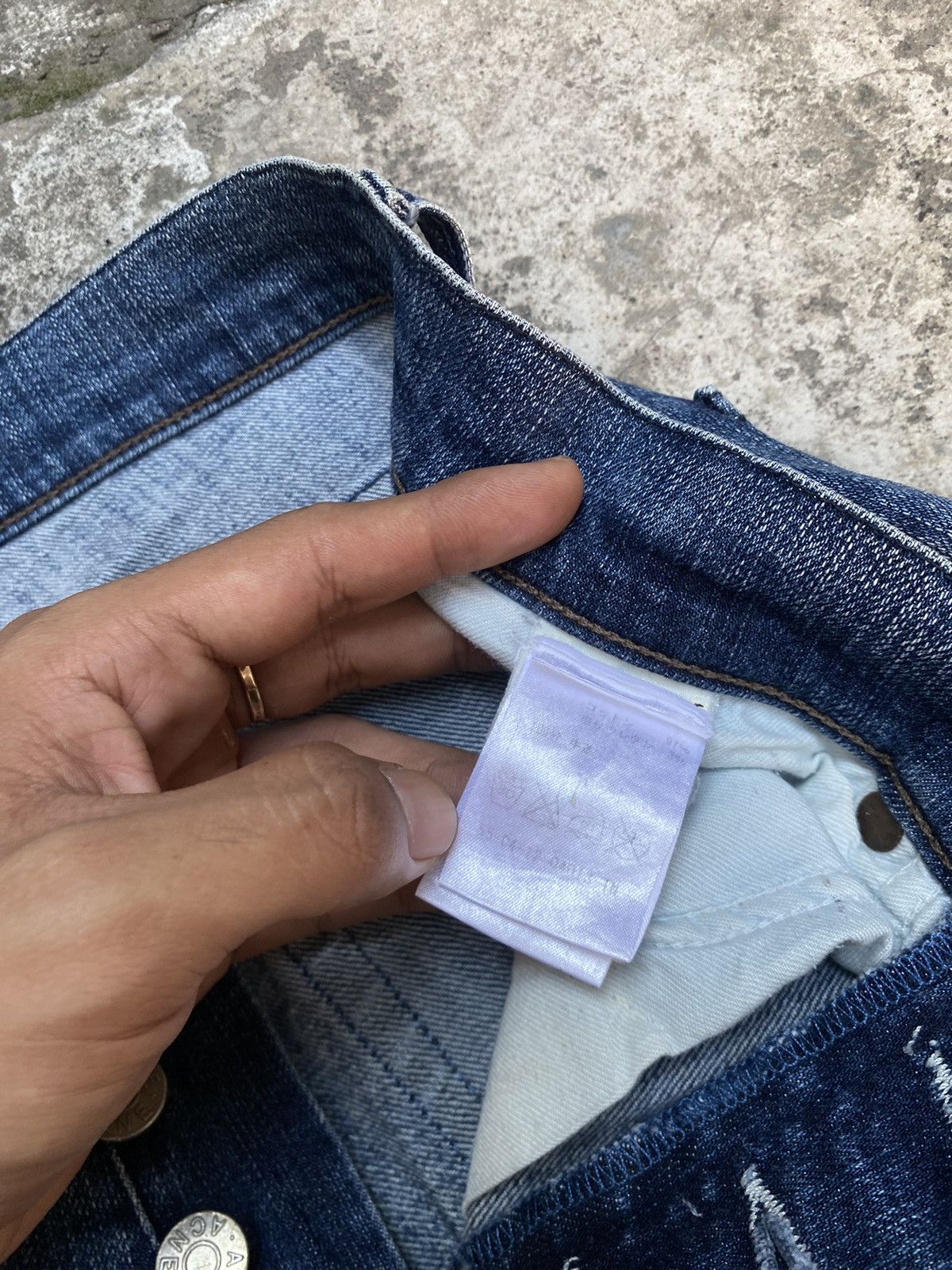 Acne Studios Acne Studios Blue Wash Slim Jeans - Roc The Boat Size US 29 - 5 Thumbnail