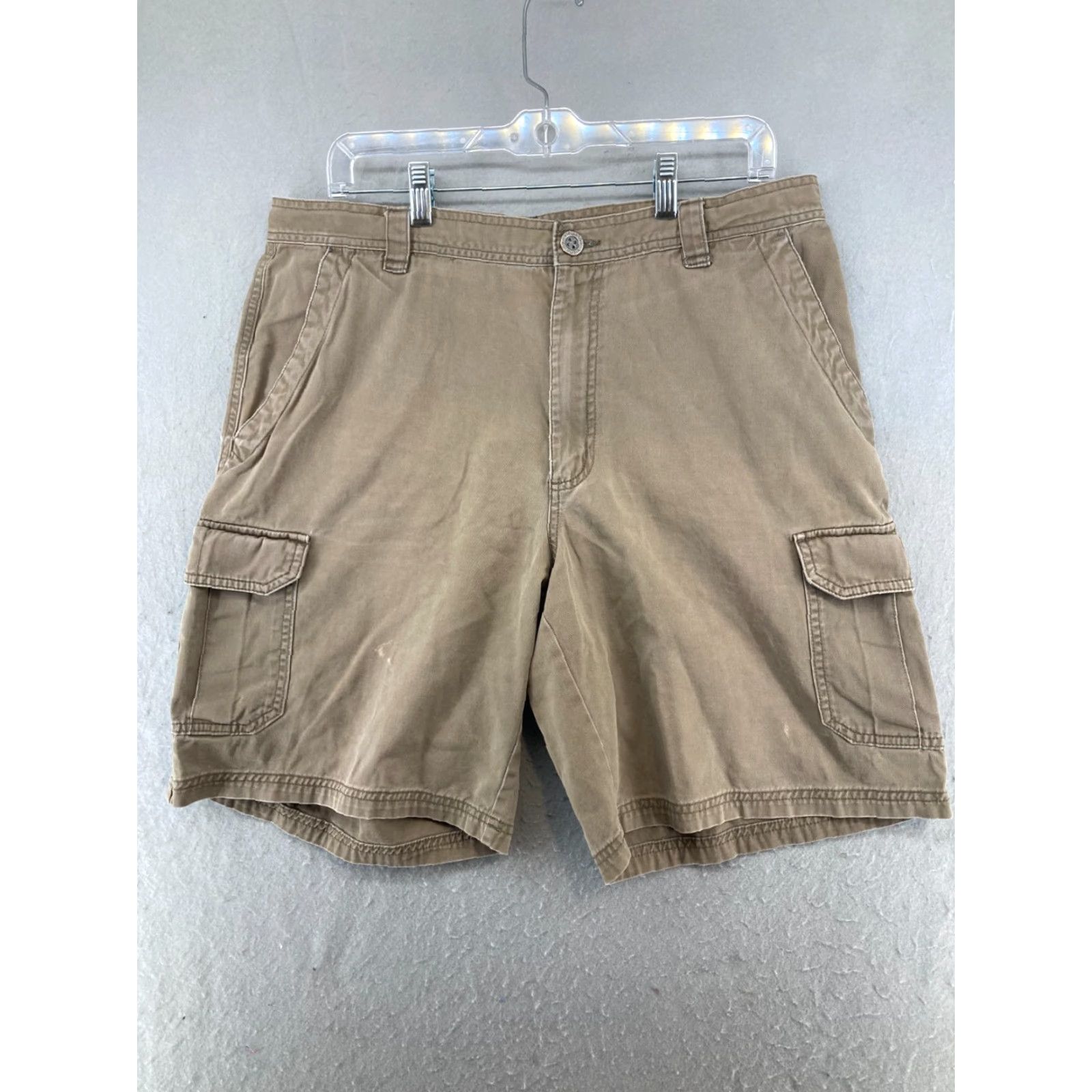 Vintage Columbia Cargo Shorts Mens 36 Outdoor Canvas Cargo Pocket Brown Cotton Casual Outdoor 90s Theme Mens Size US 36 / EU 52 - 2 Thumbnail