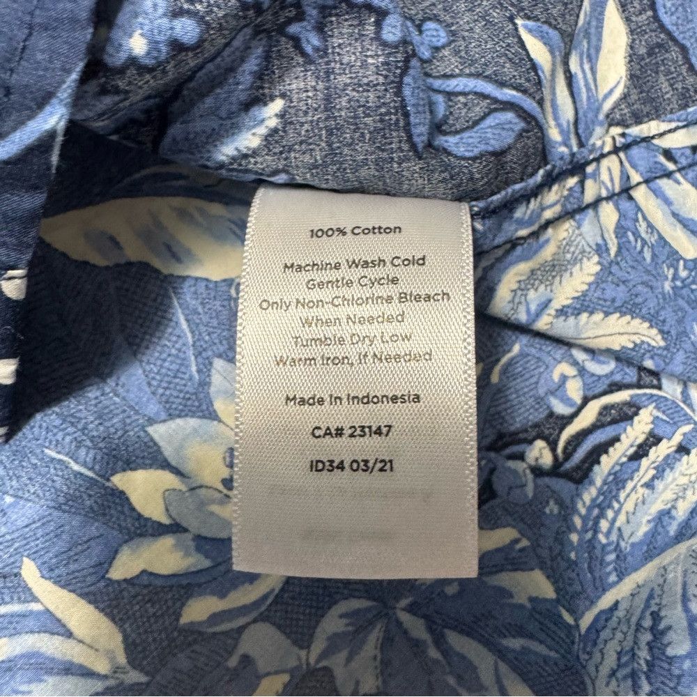 Talbots Talbots Cotton Fall Toile Button Front Shirt Size 1X Size XL / US 12-14 / IT 48-50 - 8 Thumbnail