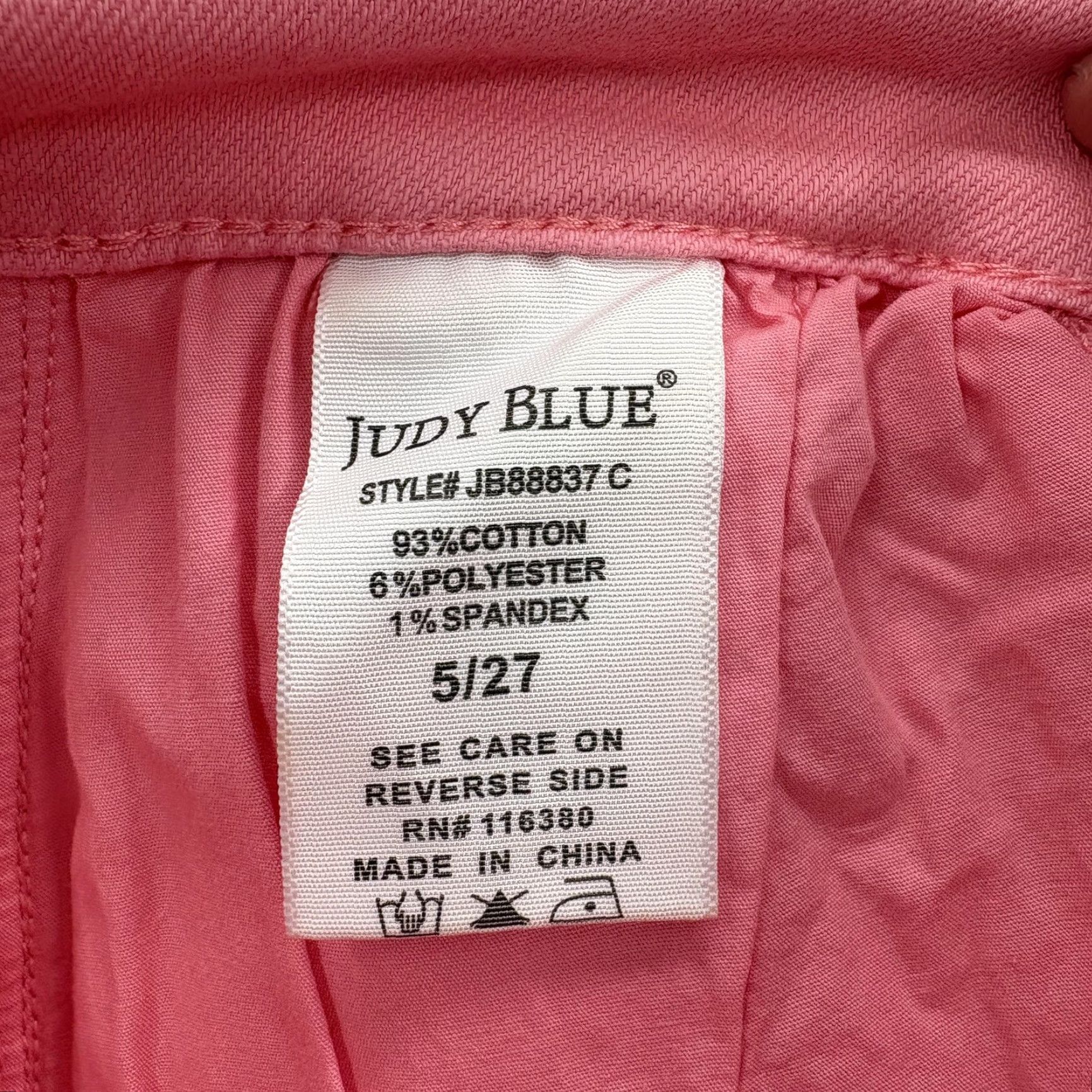 Vintage Judy Blue Cargo Jeans Womens 27 Pink High Rise Straight Denim Jeans Cargo Pocket Size 27" / US 4 / IT 40 - 5 Thumbnail