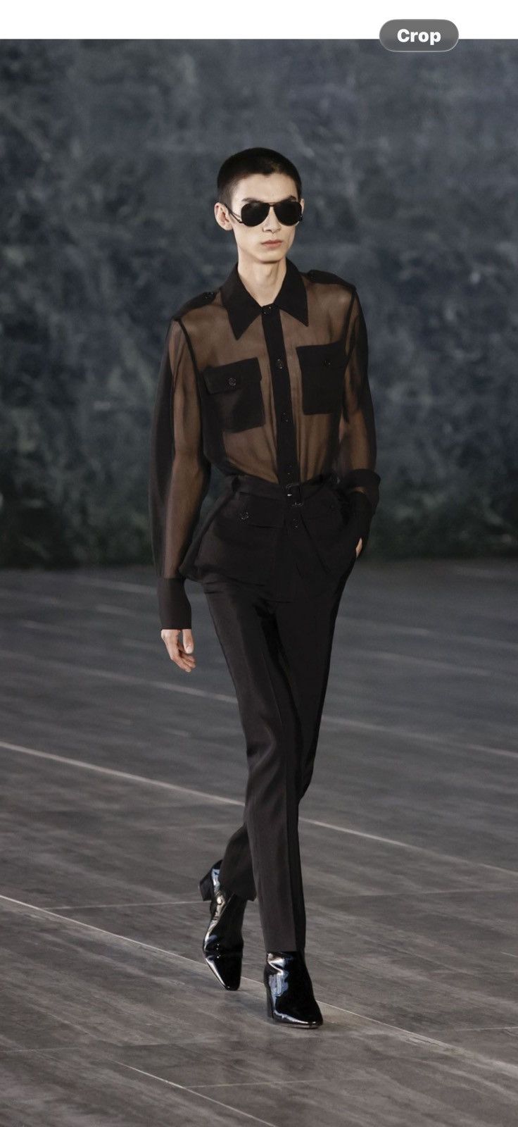 Saint Laurent Paris Saint laurent sheer transparent silk shirt. 38/15. $5100 Size US S / EU 44-46 / 1 - 1 Thumbnail