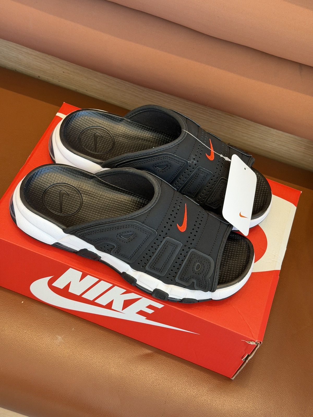 Nike Nike Air More Uptempo Slides Size US 9 / EU 42 - 1 Thumbnail