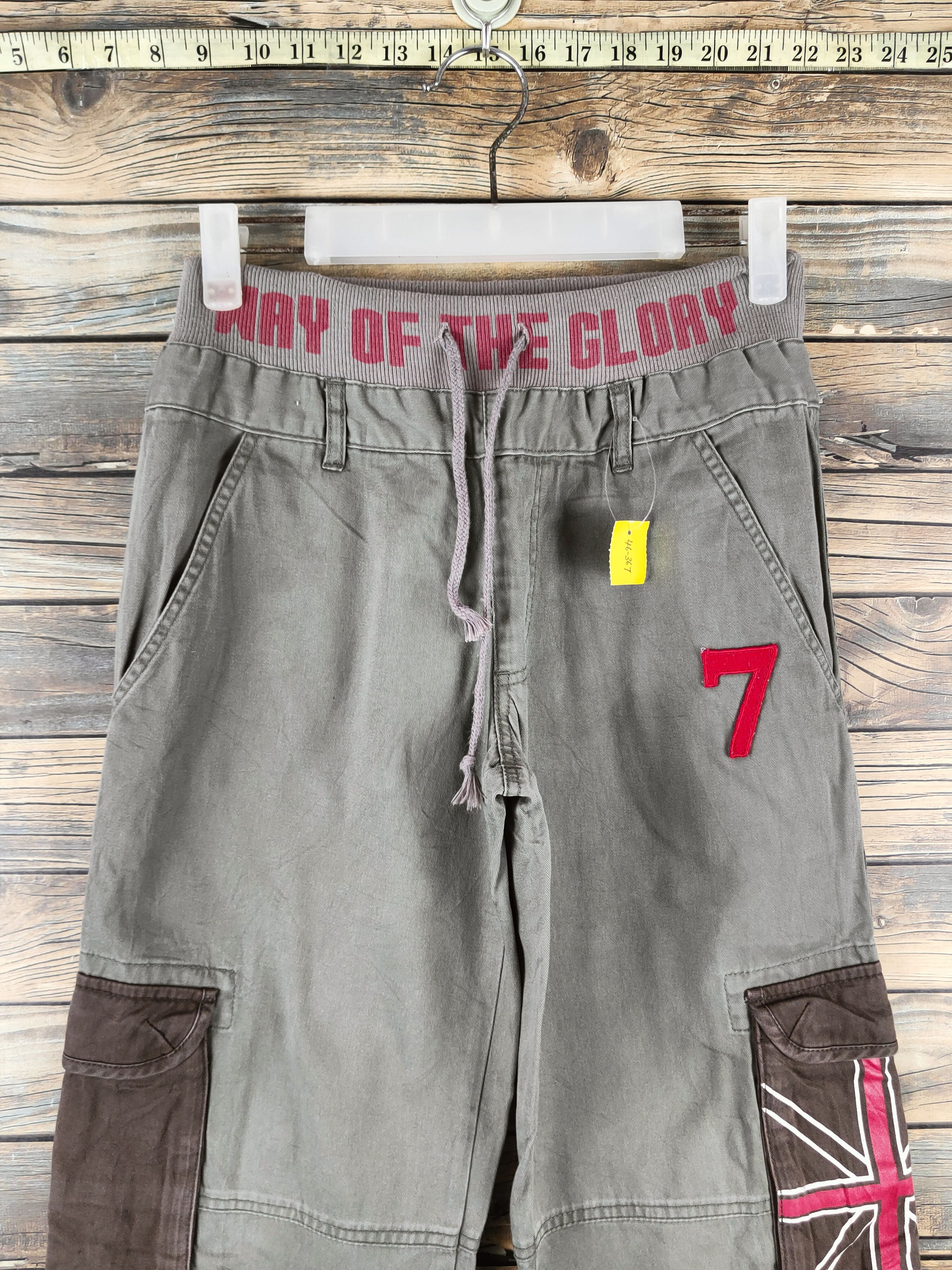 Japanese Brand DL Ad Life Olive Multipocket Cargo Pants #46-367 Size 24" / US 00 / IT 34 - 2 Thumbnail