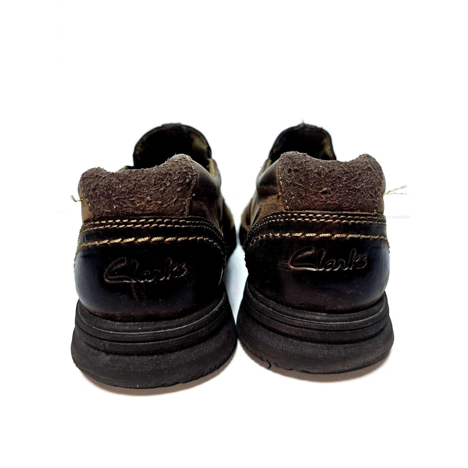 Clarks Clarks Brown Leather Slip on Loafers Mens Size 9M Comfort Size US 8 / EU 41 - 6 Thumbnail