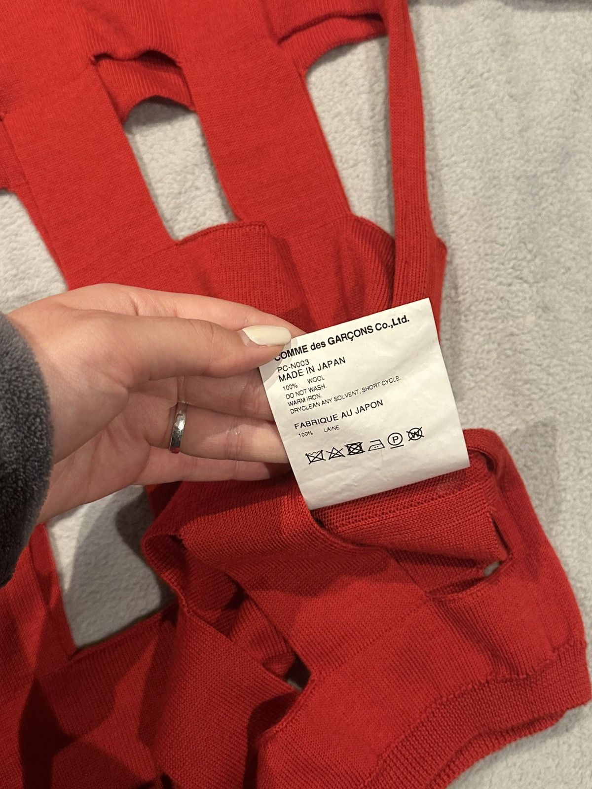 Comme des Garcons Homme Plus Comme Des Garcons Homme Plus - Cut out detail Wool Jumper Size US M / EU 48-50 / 2 - 4 Thumbnail