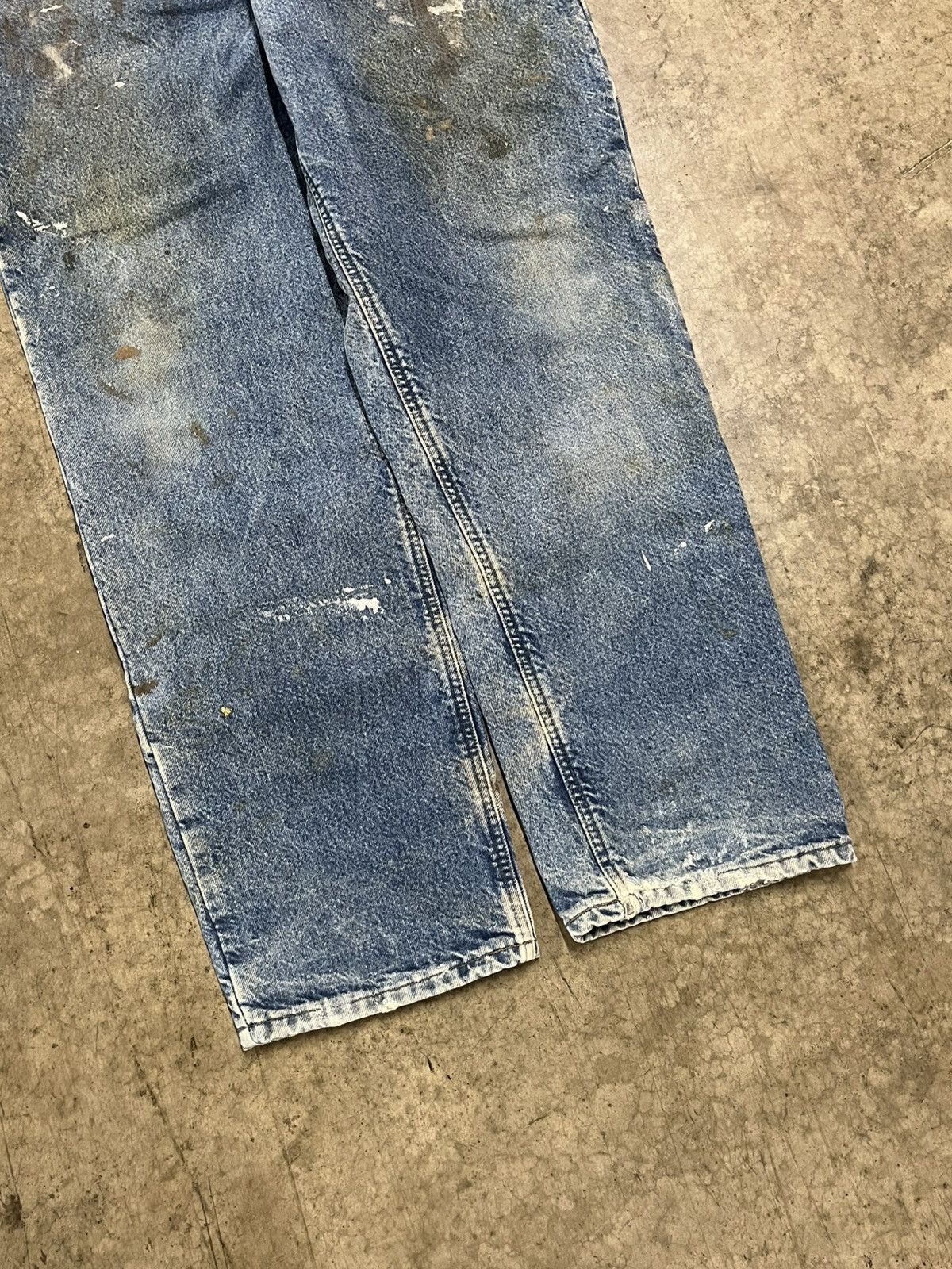 Carhartt × Vintage Carhartt thrashed and faded denim flannel lined pants skater Size US 34 / EU 50 - 9 Thumbnail
