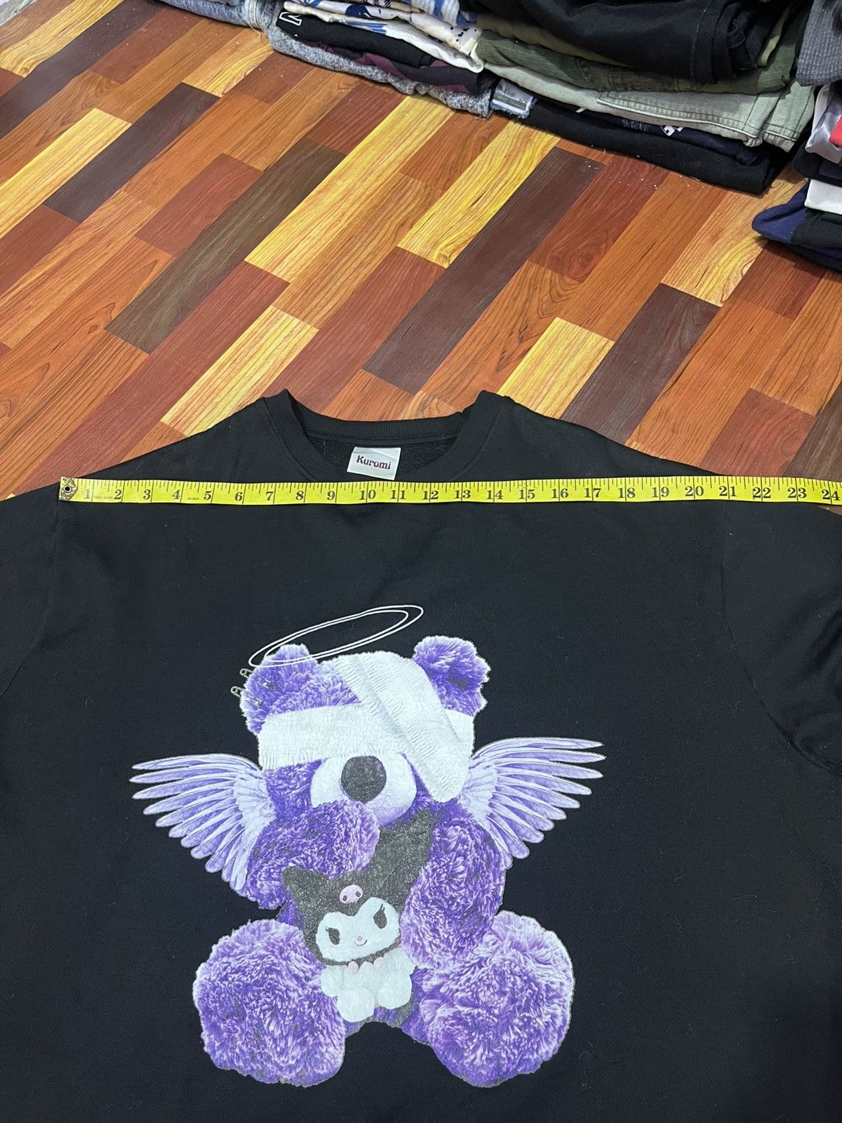 Anime Sanrio Kuromi Angel Graphic Sweatshirt Oversized XL Size US XL / EU 56 / 4 - 14 Thumbnail
