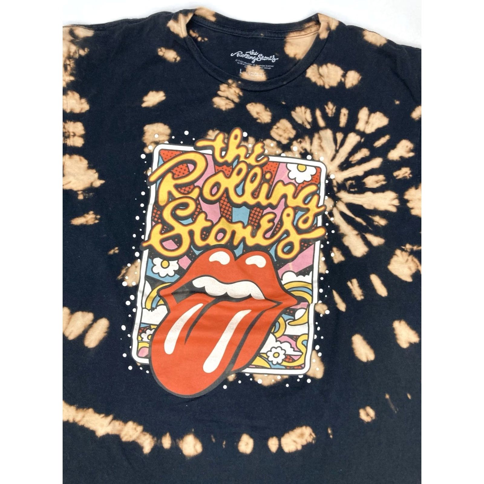 Vintage VINTAGE The Rolling Stones Graphic T-shirt Women Large Black Tie Dye Music Size L / US 10 / IT 46 - 2 Thumbnail
