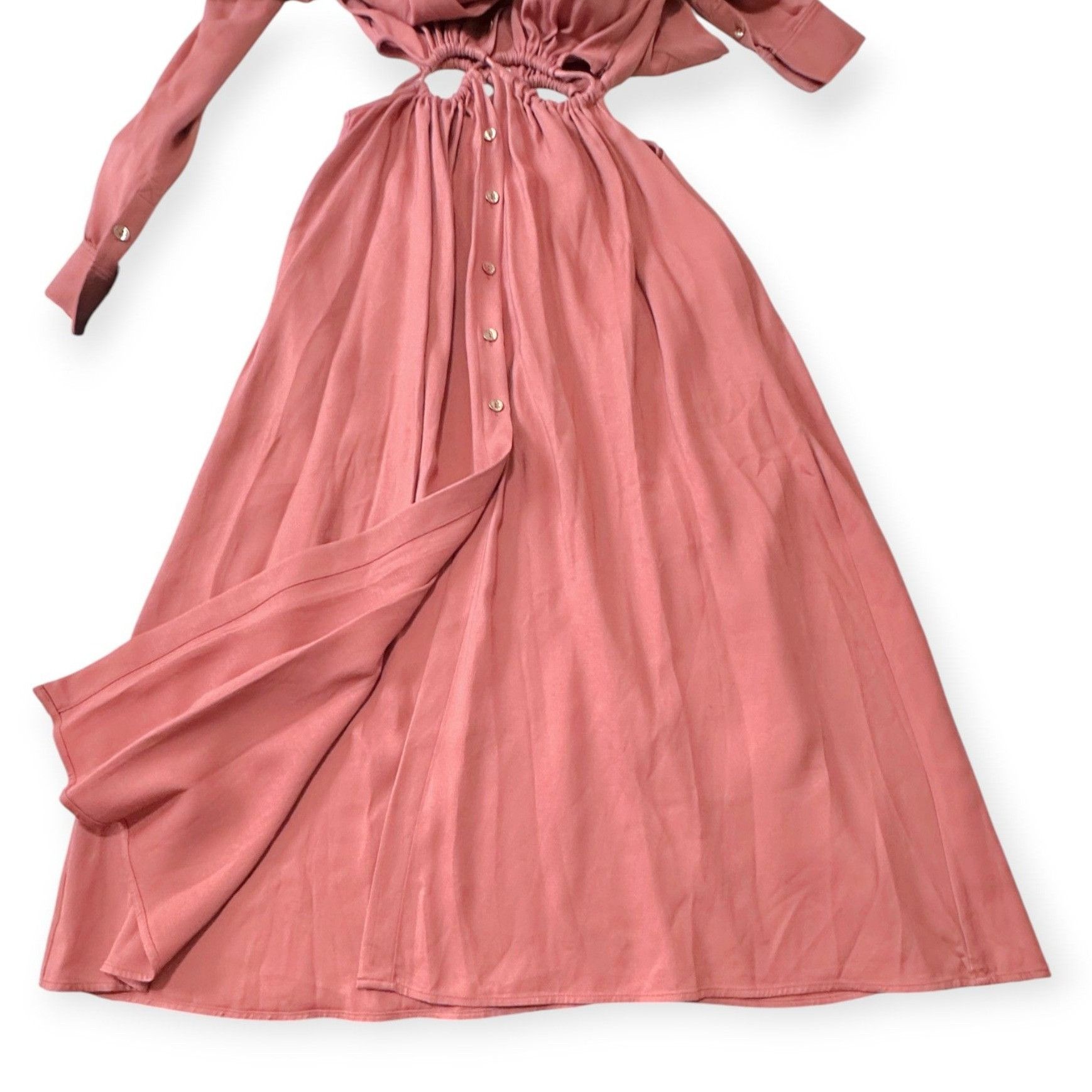 Cult Gaia Cult Gaia Lou button down, cut out dress, Color: Jaipur, Si Size S / US 4 / IT 40 - 7 Thumbnail