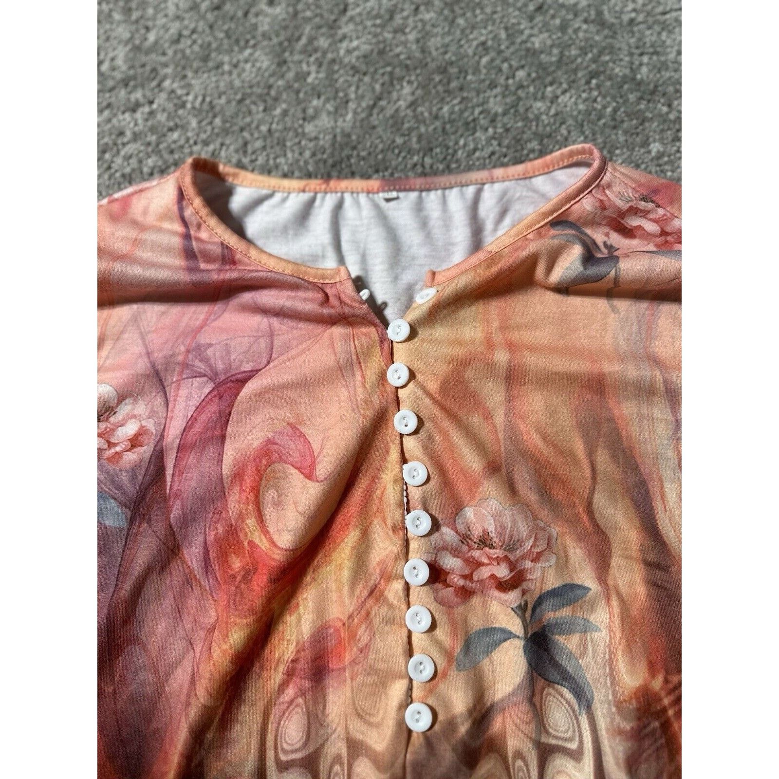 Other Womens Plus 2XL Top Cottagecore Garden Fairy Roses Feminine Size XXL / US 16-18 / IT 52-54 - 4 Thumbnail