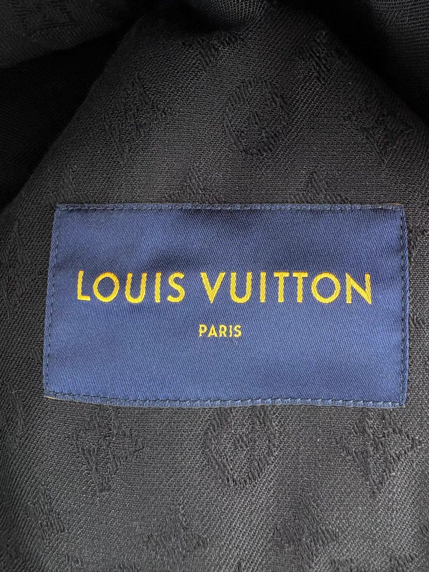 Louis Vuitton Black Denim Jacket with Button Front and Pockets Size US L / EU 52-54 / 3 - 4 Thumbnail