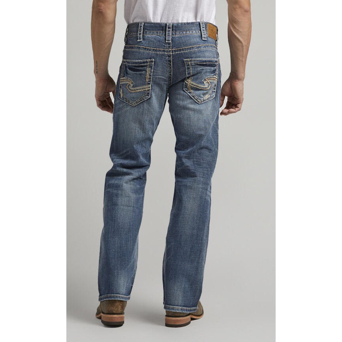 Silver Jeans Co. Silver Jeans Co. Zac Relaxed Fit Straight Leg Jeans Size US 36 / EU 52 - 5 Thumbnail