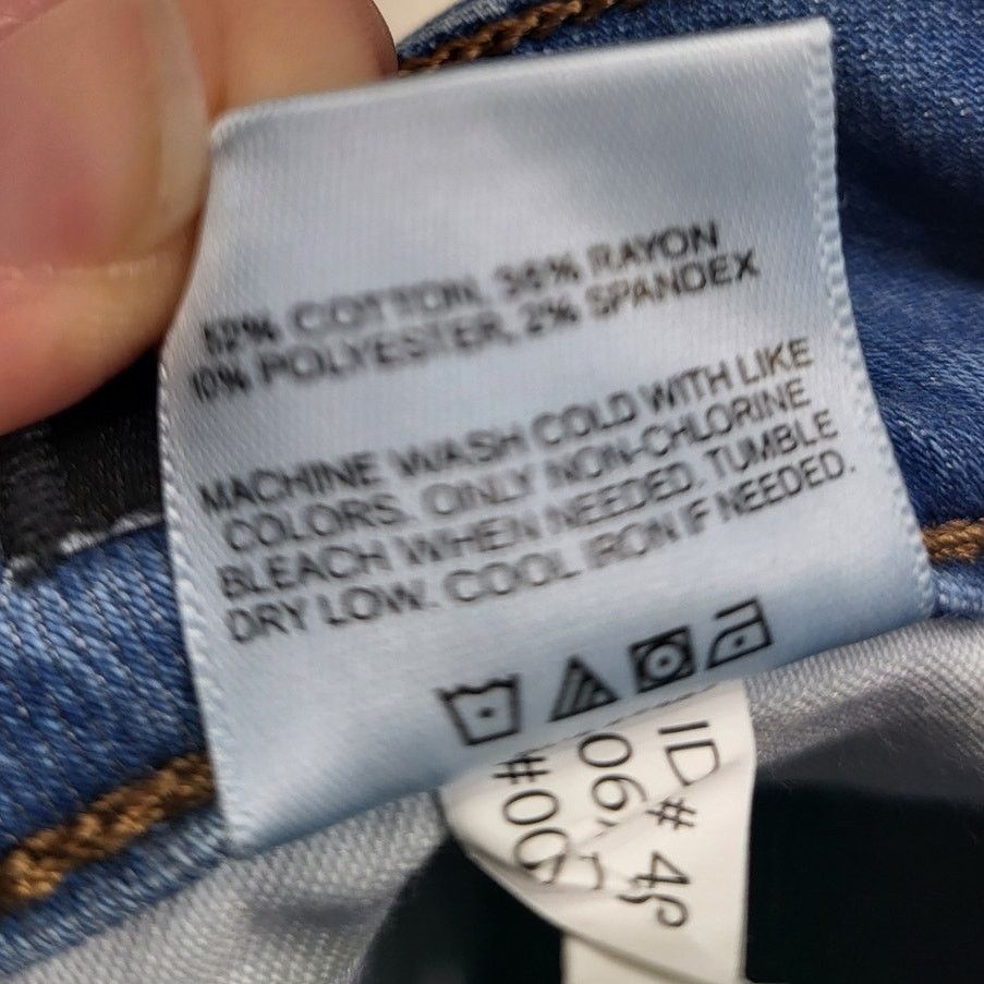 Express Express Medium Wash Curvy Skinny High Rise Jeans - 16L Size 38" / US 16 / IT 52 - 4 Thumbnail