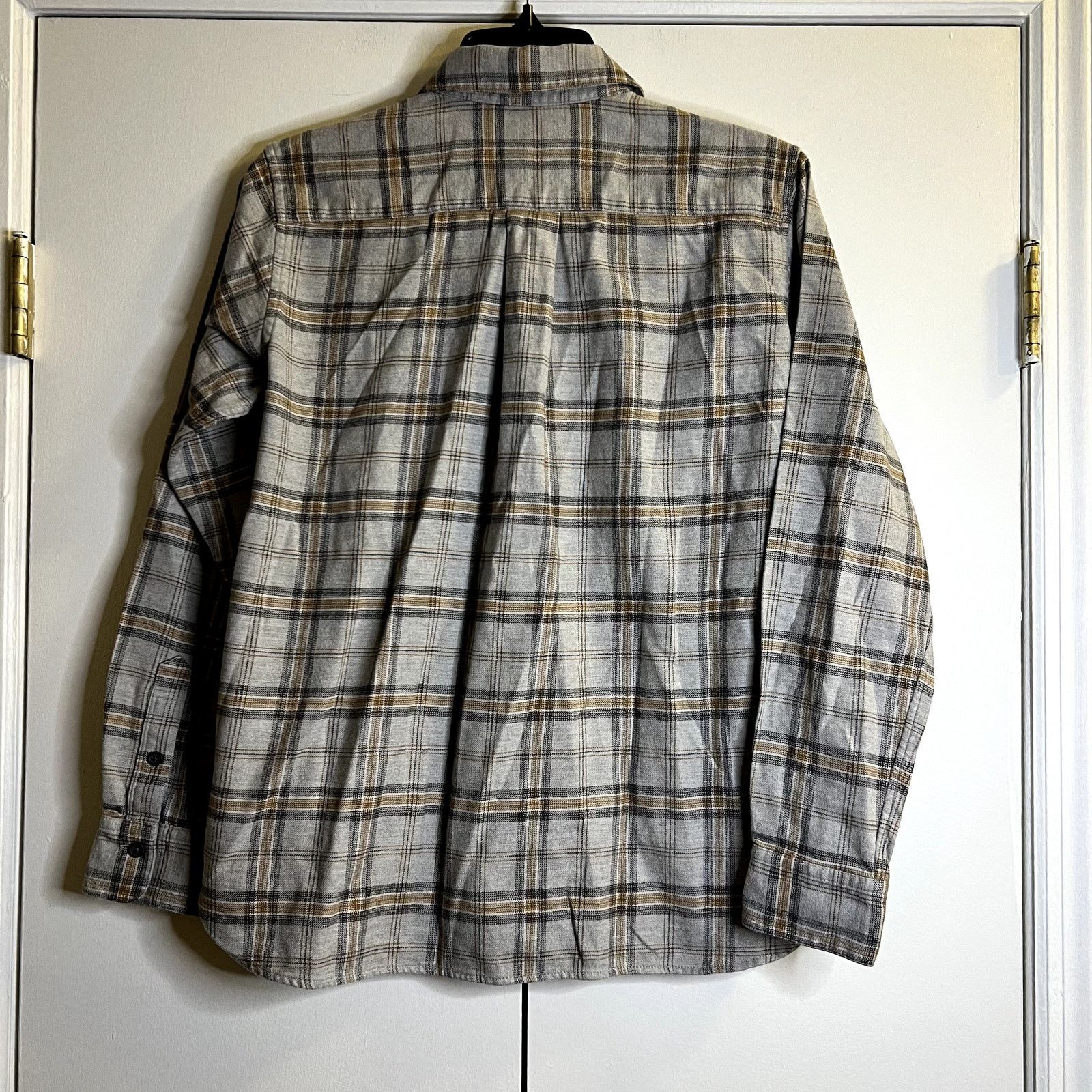 Muji Muji Men’s Flannel Plaid Shirt size XS 100% Cotton Gray Size US XS / EU 42 / 0 - 5 Thumbnail