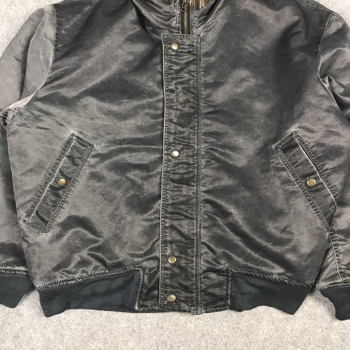 Japanese Brand MA-1 STYLE BOMBER MILITARY FUR HOODIES JACKET Size US M / EU 48-50 / 2 - 3 Thumbnail