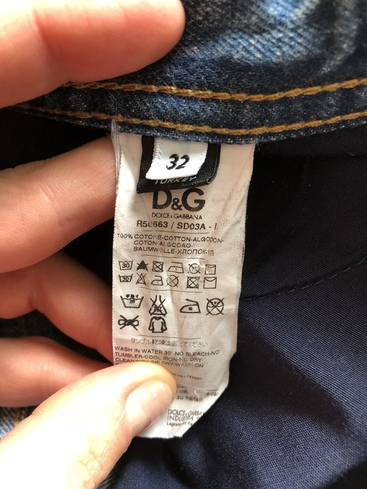 Dolce & Gabbana × Vintage DOLCE & GABBANA VINTAGE LIGHT DENIM JEANS Size US 32 / EU 48 - 6 Thumbnail