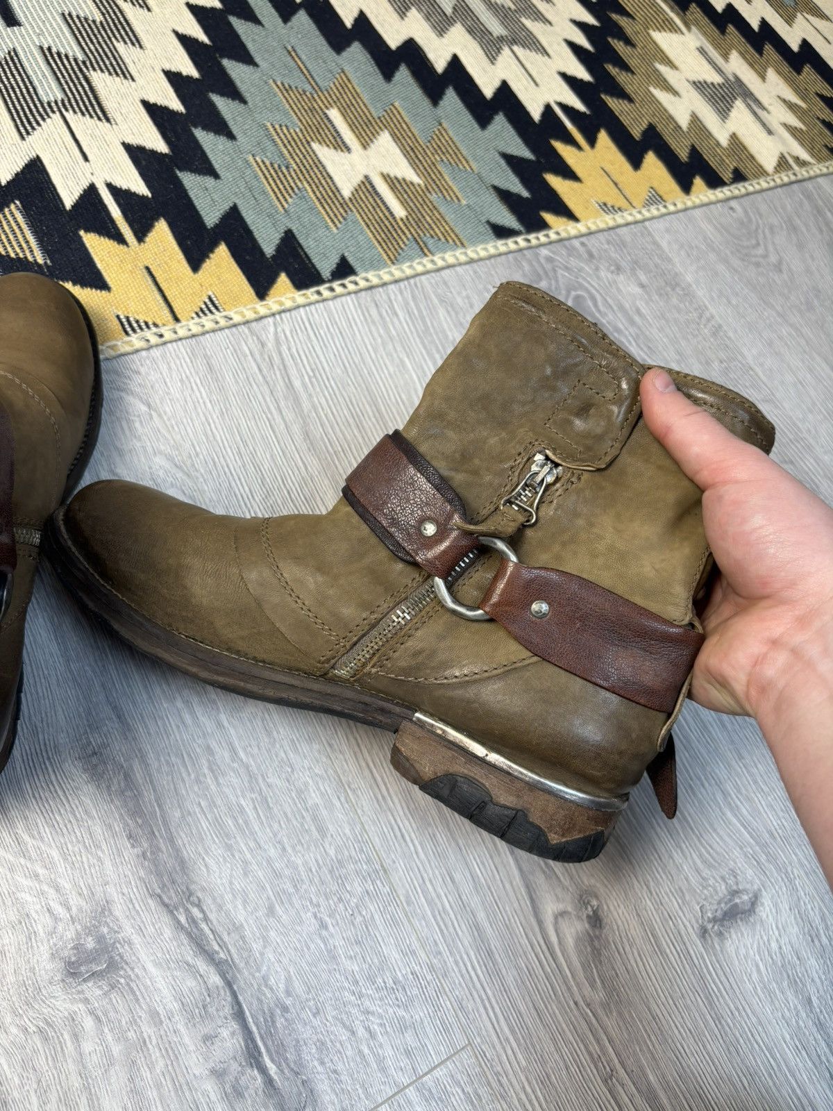 A.S.98 A.S.98 leather biker boots Y2K avant-garde Size US 7 / EU 40 - 8 Thumbnail
