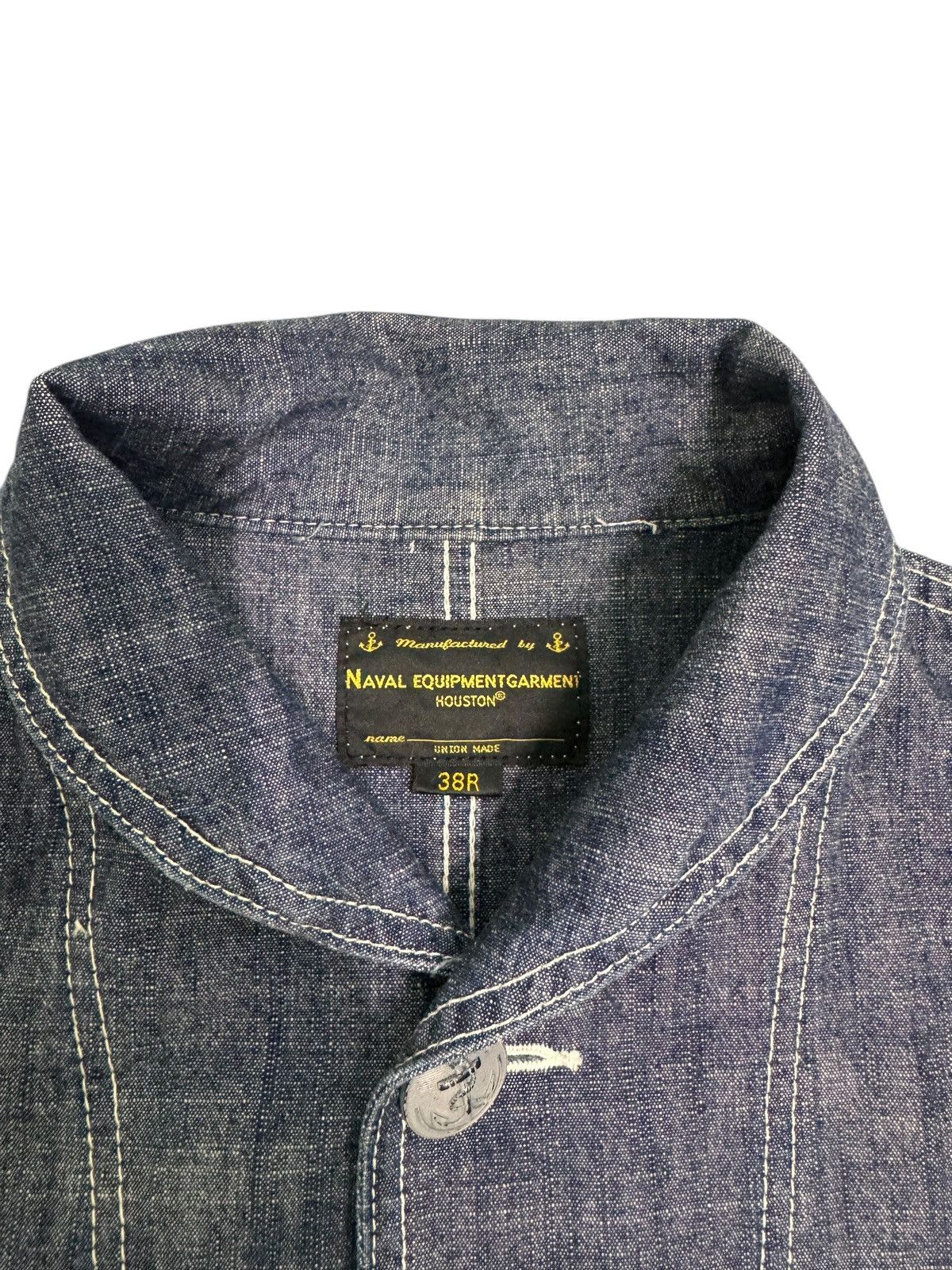 Japanese Brand Japanese Brand Usn Naval Houston Denim Jacket Size US S / EU 44-46 / 1 - 8 Thumbnail