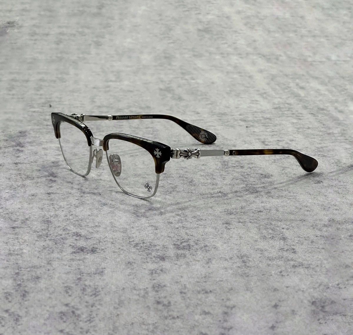 Chrome Hearts CHROME HEARTS BONENNOISSEUR II Dark Tortoise/Shiny Silver Size ONE SIZE - 1 Thumbnail
