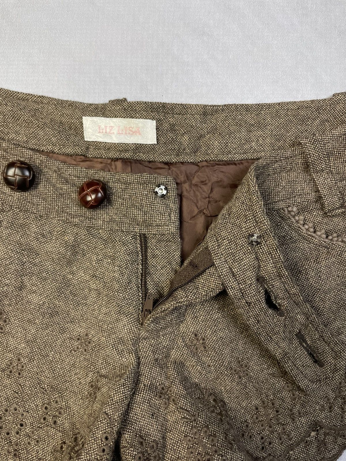 LIZ LISA Liz Lisa Mori Kei Brown Neapolitan Chocokaji Shorts Size 28" / US 6 / IT 42 - 7 Thumbnail