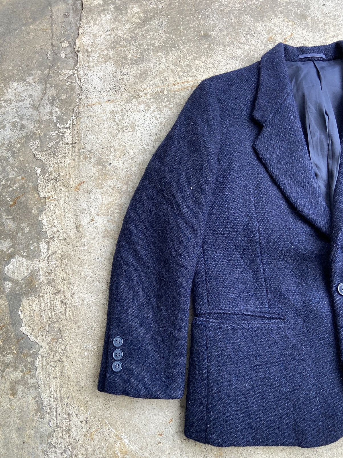 Rei Kawakubo AW1988 Comme des Garçons x Harris Tweed Wool Blazer Jacket Size US M / EU 48-50 / 2 - 3 Thumbnail