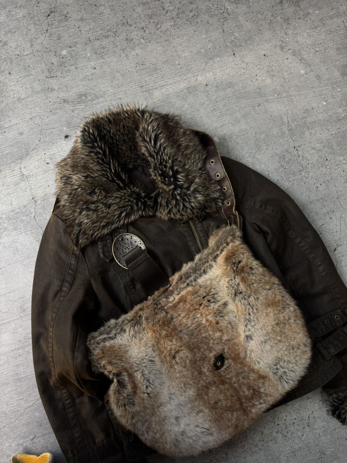 If Six Was Nine Vtg Japan if six was nine Style Fur bag with handles Y2K Size ONE SIZE - 4 Thumbnail