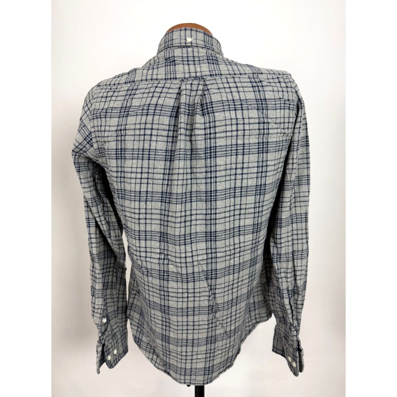 Gant VINTAGE Gant Rugger Melange Twill Shirt Men S Gray Plaid Cotton Flannel Button-Up Casual Outdoor Size US S / EU 44-46 / 1 - 7 Thumbnail
