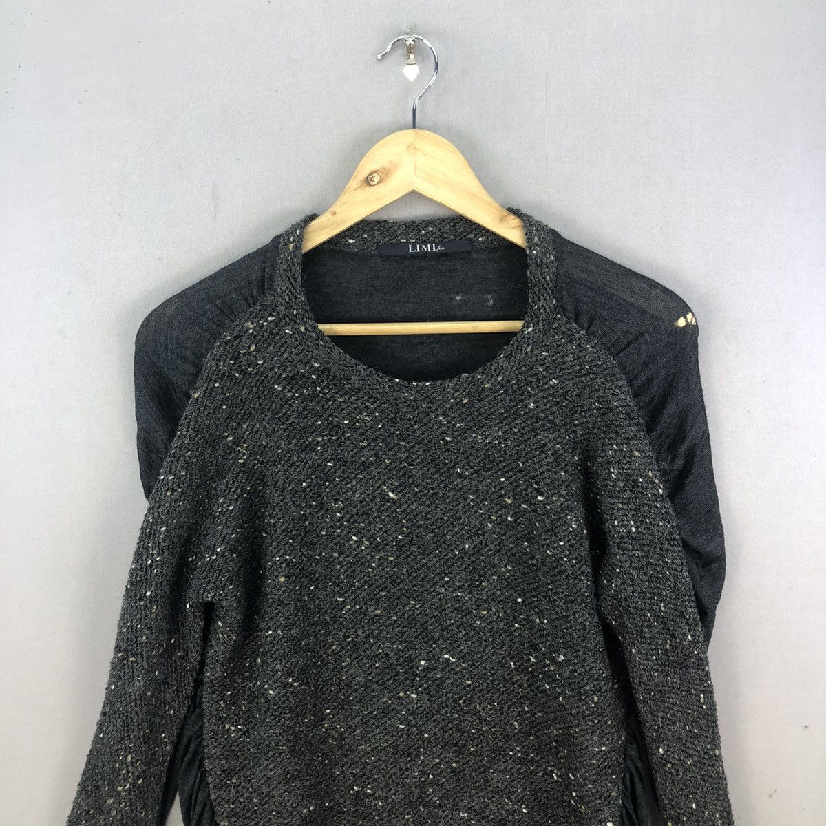 Yohji Yamamoto Limi Feu Ss03 Hybrid Grunge Distressed L/sleeve Top Size S / US 4 / IT 40 - 4 Thumbnail