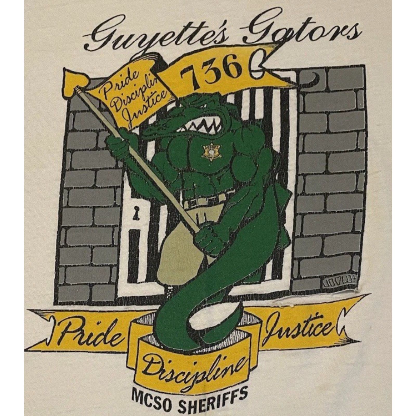 Vintage Vtg 90s Maricopa County Sheriff Academy Faded Distress Shirt 3X Arizona Police Shirt T-Shirt White 3XL Mens Graphic Tee Vintagestyle Size US XXL / EU 58 / 5 - 3 Thumbnail