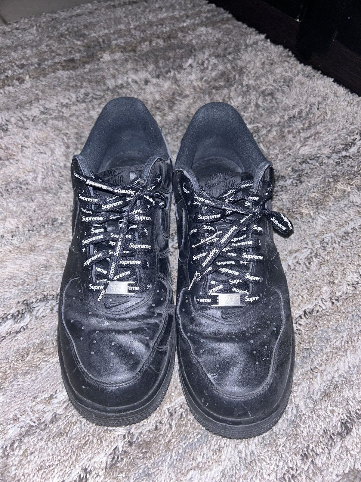 Nike × Supreme Supreme black Air Force Size US 9.5 / EU 42-43 - 3 Thumbnail
